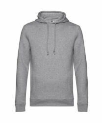 B&C Collection Férfi kapucnis hosszú ujjú organikus pulóver B and C Organic Hooded L, Heather szürke