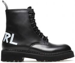 Karl Lagerfeld Troupe Brush Logo Boot Hi KL45450I Negru