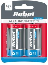 Rebel Baterie Superalcalina Extreme R20 Blister 2 B (bat0094b) - cadouriminunate Baterii de unica folosinta