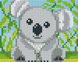 Pixelhobby Pixel szett 1 normál alaplappal, színekkel, koala (801359)
