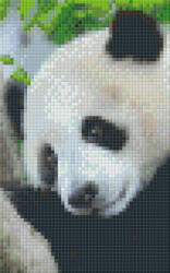 Pixelhobby Pixel szett 2 normál alaplappal, színekkel, panda (802100)