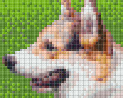 Pixelhobby Pixel szett 1 normál alaplappal, színekkel, kutya (801311)