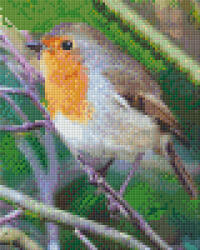 Pixelhobby Pixel szett 4 normál alaplappal, színekkel, madár (804432)