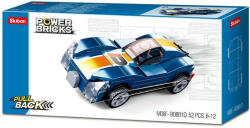 Sluban Power Bricks Pull Back - Blue Monster felhúzható autó (M38-B0801D)