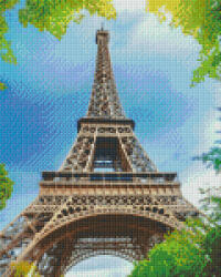 Pixelhobby Pixel szett 9 normál alaplappal, színekkel, Eiffel-torony (809409)