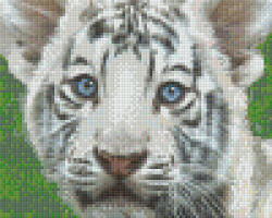 Pixelhobby Pixel szett 4 normál alaplappal, színekkel, tigriskölyök (804469)