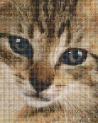 Pixelhobby Pixel szett 4 normál alaplappal, színekkel, cica (804146)
