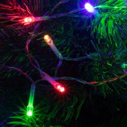 Somogyi Elektronic Színes kültéri karácsonyfa fényfüzér 50 db LED 4,9 m - 8 programos (MLC 58/M)