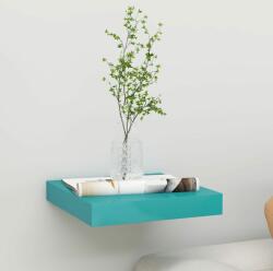 vidaXL Raft de perete suspendat, albastru, 23x23, 5x3, 8 cm, MDF (326609) Raft