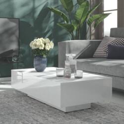 vidaXL Măsuță de cafea, alb extralucios, 115x60x31 cm, PAL (803395) Masa de cafea