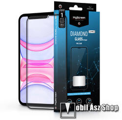 MyScreen APPLE iPhone XR, iPhone 11, MYSCREEN DIAMOND GLASS LITE EDGE üvegfólia, 9H, Full, Fekete