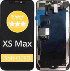 Apple iPhone XS Max - LCD Kijelző + Érintőüveg + Keret - 661-12944 Genuine Service Pack