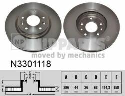 NIPPARTS Disc frana NIPPARTS N3301118 - automobilus