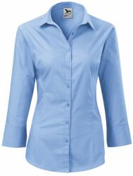 MALFINI Cămașă damă cu mânecă trei sferturi Style - Albastru ceruleu | 2XL (2181517)