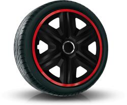 NRM Capace pentru FIAT 15", FAST LUX ROȘU-NEGRU 4bc