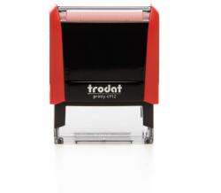TRODAT 4912 Tűzpiros Bélyegző lenyomattal együtt
