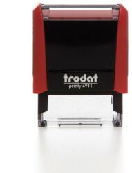 TRODAT 4911 Tűzpiros Bélyegző lenyomattal együtt