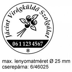 TRODAT Szöveglemez (Ø 25 Mm) Körbélyegzőbe - pecsetfutar