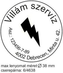 TRODAT Szöveglemez (Ø 38 Mm) Körbélyegzőbe - pecsetfutar