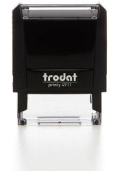 TRODAT 4911 Fekete Bélyegző lenyomattal együtt