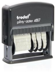 TRODAT 4817 Dátumbélyegző ( 12 Fix Szó + Dátum ) - pecsetfutar