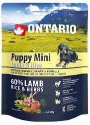 ONTARIO ONTARIO Puppy Mini Lamb & Rice 0, 75kg