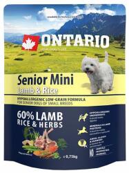 ONTARIO ONTARIO Senior Mini Lamb & Rice 0, 75kg