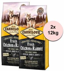CARNILOVE CARNILOVE Fresh Chicken & Rabbit 2 x 12 kg