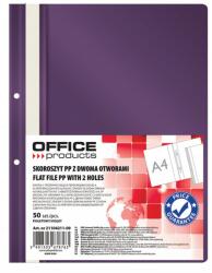 Office Products Dosar plastic PP cu sina, cu gauri, grosime 100/170microni, 50 buc/set, Office Products - violet (DN421109)