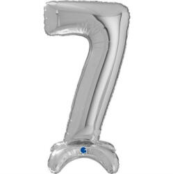 Grabo Balon folie cifra 7 argintiu Stand Up 64 cm
