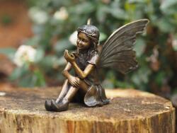 Thermobrass Statuie de bronz clasica Fairy with butterfly 12x10x16 cm
