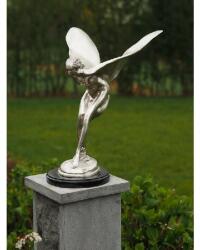 Thermobrass Statuie de bronz clasica Silver plated flying lady 49x39x30 cm