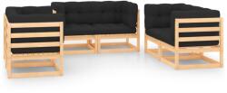 vidaXL Set mobilier de grădină cu perne, 6 piese, lemn masiv de pin (3083765) - vidaxl