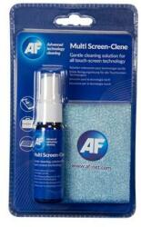 AF Tisztítófolyadék, érintőkijelzőhöz, mikroszálas kendővel, 25 ml, AF "Multi Screen-Clene (TTIACA25) - irodaoutlet
