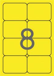 APLI Etikett, 99, 1x67, 7 mm, színes, kerekített sarkú, APLI, neon sárga, 160 etikett/csomag (LCA2874) - irodaoutlet