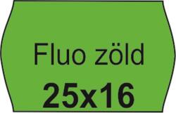 Árazószalag, 25x16 FLUO zöld (IS2516FZ) - irodaoutlet