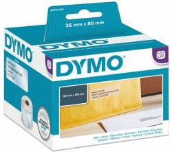 DYMO Etikett, LW nyomtatóhoz, műanyag, 36x89 mm, 260 db etikett, DYMO, átlátszó (GD99013) - irodaoutlet