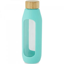 EVERESTUS Sticla de apa sport, Everestus, 21OCT0924, 600 ml, 22 x Ø 7 cm, Sticla, Silicon, Verde (EVE06-10066662)