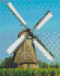 Pixelhobby Pixel szett 1 normál alaplappal, színekkel, malom (801232)