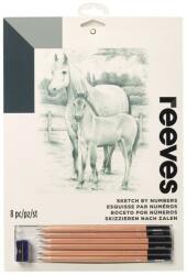 Reeves Desen contur pretiparit Horse Reeves Carte de colorat