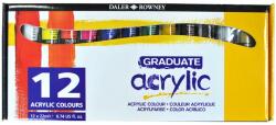 Daler-Rowney Set 12x22ml culori acrilice Graduate Daler Rowney