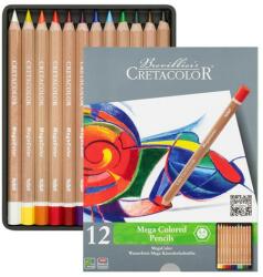 CRETACOLOR Set 12 creioane colorate Megacolor Cretacolor