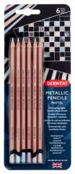 Derwent Set 6 creioane colorate metalice pastel Derwent