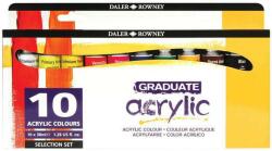 Daler-Rowney Set 10 culori acrilice Graduate Daler Rowney