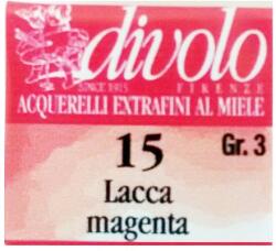 Divolo Culori acuarela cu miere extrafine Divolo, Ultramarine Rose, 1.5 mm