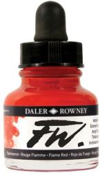 Daler Rowney Cerneala acrilica FW Daler Rowney, Dark Green, 29.5 ml, PG7