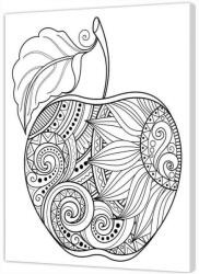 Atelier Panza sasiu predesenata Apple Mandala Pintcolor Carte de colorat