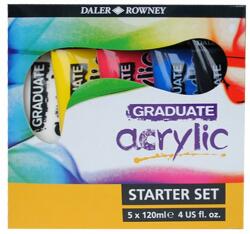 Daler-Rowney Set 5x120ml culori acrilice Graduate Daler Rowney
