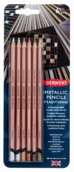 Derwent Set 6 creioane colorate metalice Traditional Derwent