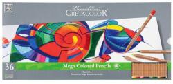 CRETACOLOR Set 36 creioane MegaColor Cretacolor